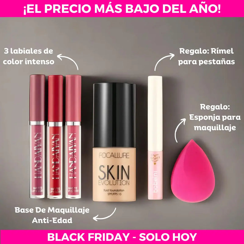 Kit Exclusivo - Base Anti-Edad + 3x Labiales + Regalos