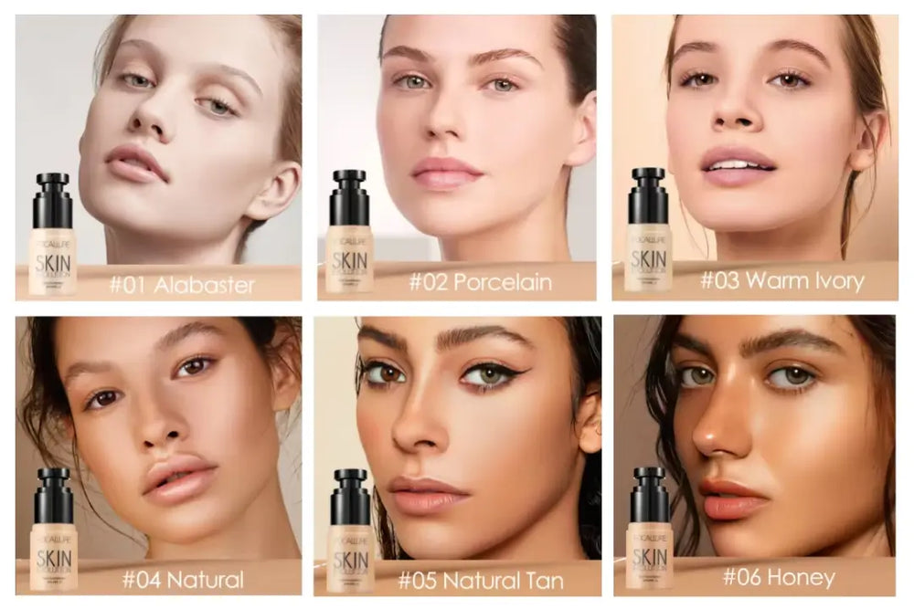 Guía de Tonos con Modelos - 6 opciones de color