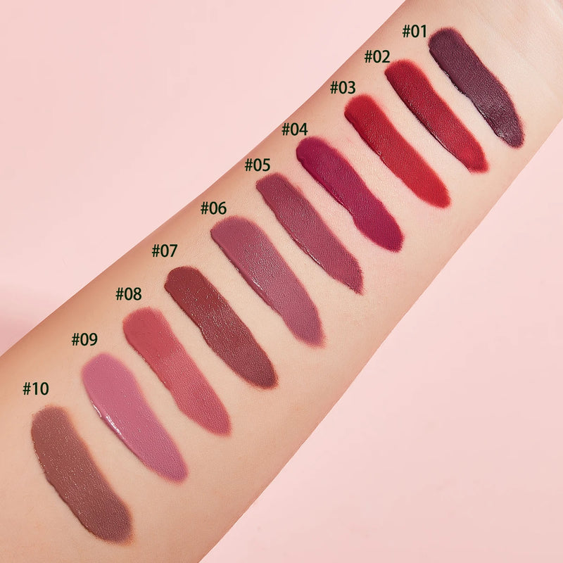 KIT DE LUJO LABIAL 10 EN 1: EFECTO VELVET Y GLOSS DE LARGA DURACIÓN